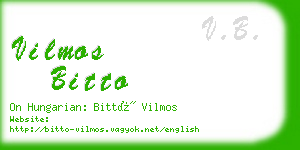 vilmos bitto business card